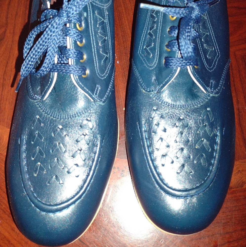 Barefoot Freedom New Women's Size 10.5E Shoes Navy Blue Leather